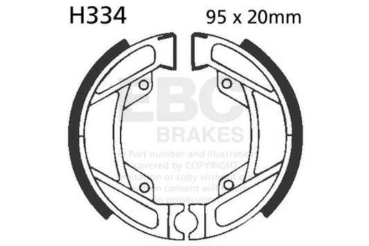 EBC - EBC Brake Shoe Set (H334)