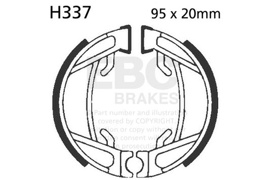 EBC - EBC Brake Shoe Set (H337)