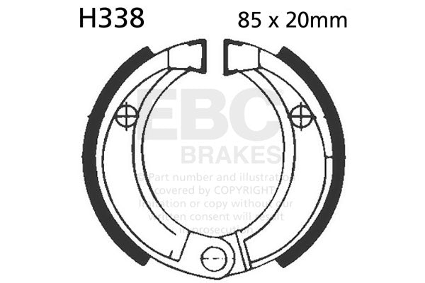 EBC - EBC Brake Shoe Set (H338)