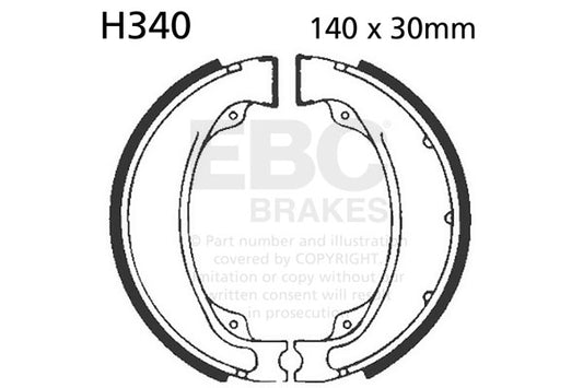 EBC - EBC Brake Shoe Set (H340)