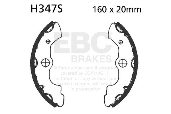 EBC - EBC Brake Shoe Set (H347S)