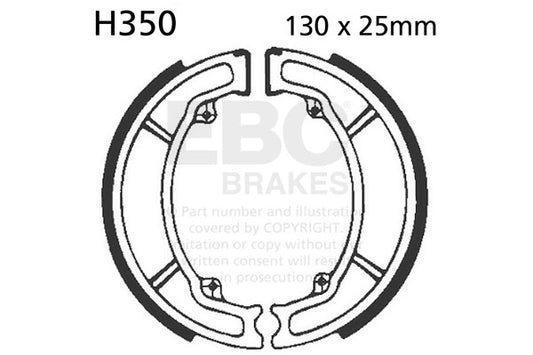 EBC - EBC Brake Shoe Set (H350)