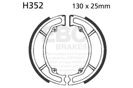 EBC - EBC Brake Shoe Set (H352)