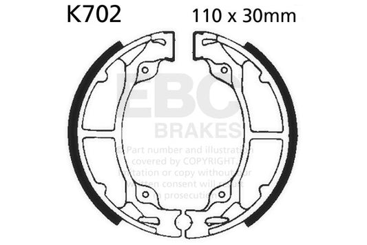 EBC - EBC Brake Shoe Set (K702)