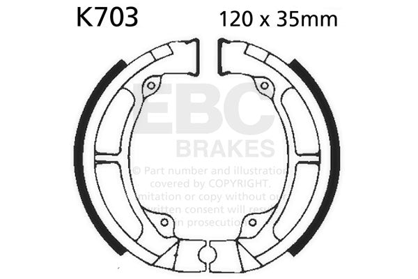 EBC - EBC Brake Shoe Set (K703)