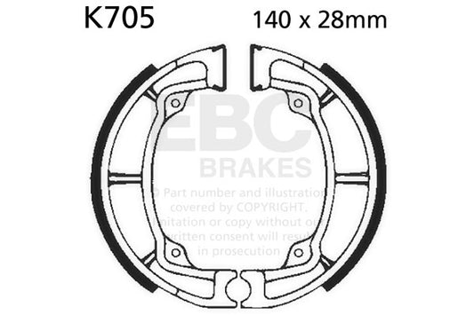 EBC - EBC Brake Shoe Set (K705)