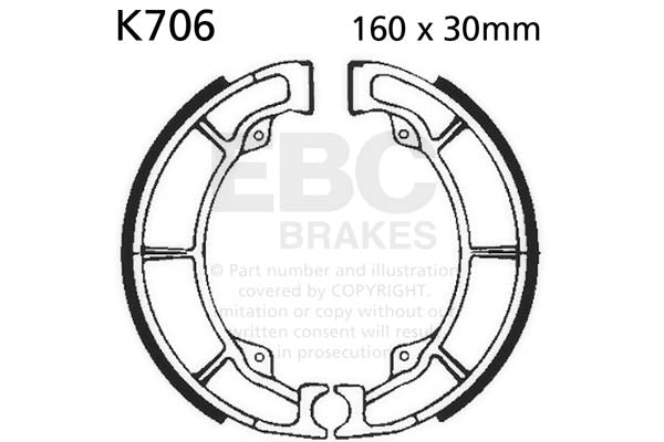 EBC - EBC Brake Shoe Set (K706)