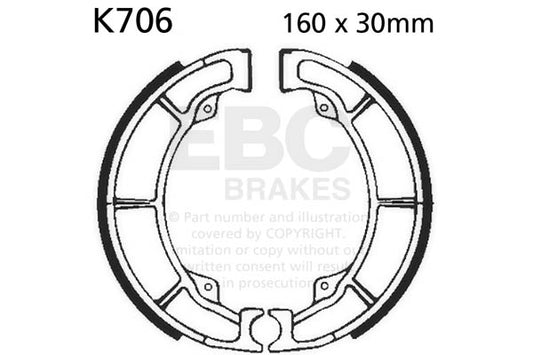 EBC - EBC Brake Shoe Set (K706)