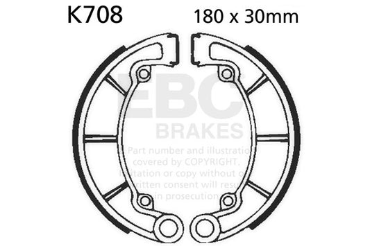 EBC - EBC Brake Shoe Set (K708)