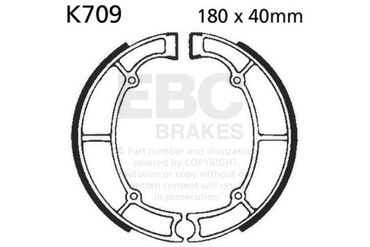 EBC - EBC Brake Shoe Set (K709)