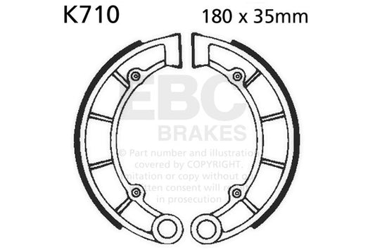 EBC - EBC Brake Shoe Set (K710)