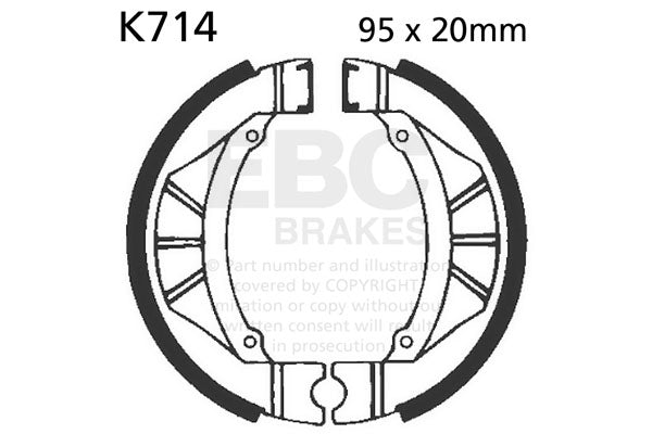 EBC - EBC Brake Shoe Set (K714)