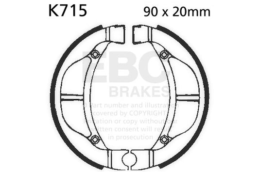 EBC - EBC Brake Shoe Set (K715)