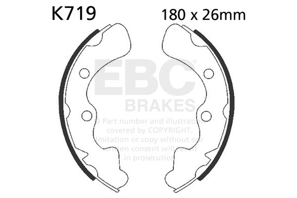 EBC - EBC Brake Shoe Set (K719)