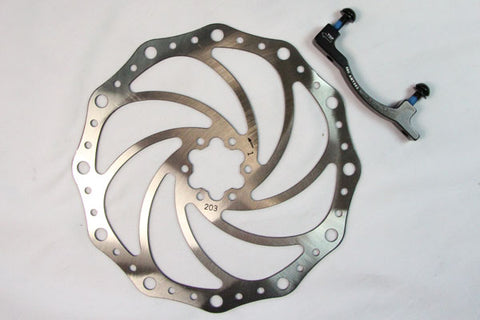 EBC - Oversize Mtb Disc With Bracket (Manitou Forks/160mm To 204mm)(Contour Profile) (MTBD160-203CM)