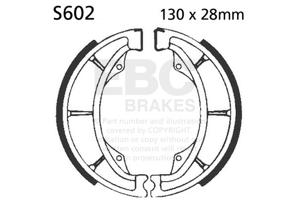 EBC - EBC Brake Shoe Set (S602)