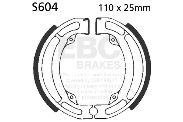 EBC - EBC Brake Shoe Set (S604)