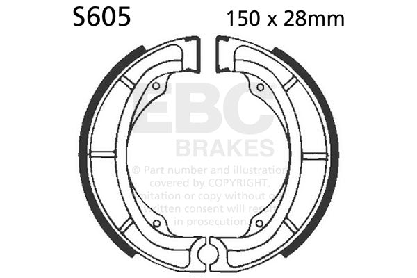 EBC - EBC Brake Shoe Set (S605)