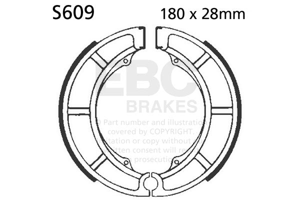 EBC - EBC Brake Shoe Set (S609)