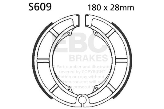 EBC - EBC Brake Shoe Set (S609)