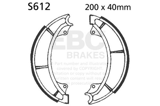 EBC - EBC Brake Shoe Set (S612)