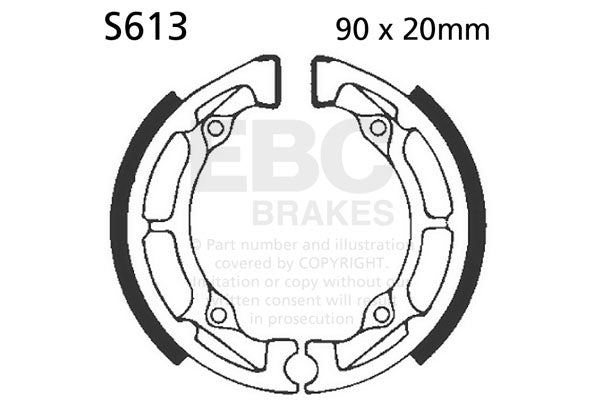 EBC - EBC Brake Shoe Set (S613)