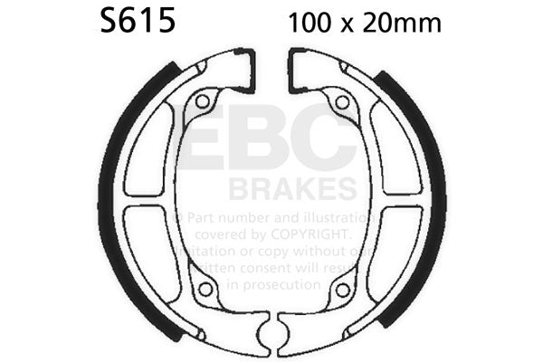 EBC - EBC Brake Shoe Set (S615)