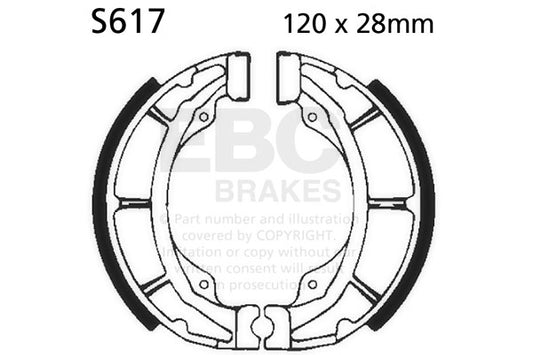 EBC - EBC Brake Shoe Set (S617)