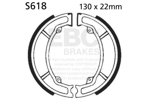 EBC - EBC Brake Shoe Set (S618)