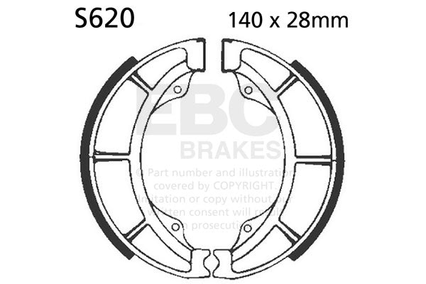 EBC - EBC Brake Shoe Set (S620)