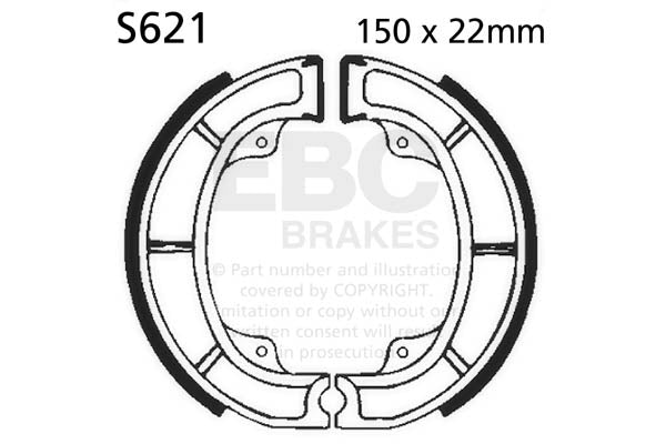 EBC - EBC Brake Shoe Set (S621)