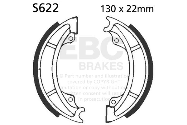 EBC - EBC Brake Shoe Set (S622)