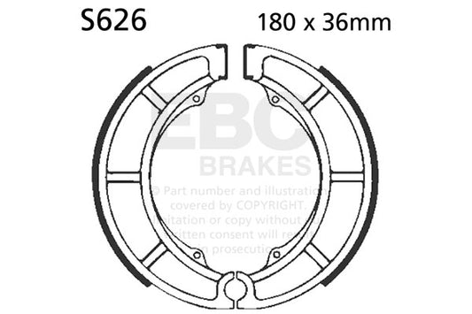 EBC - EBC Brake Shoe Set (S626)