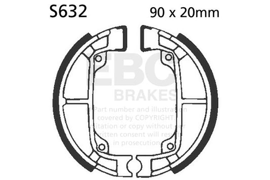 EBC - EBC Brake Shoe Set (S632)