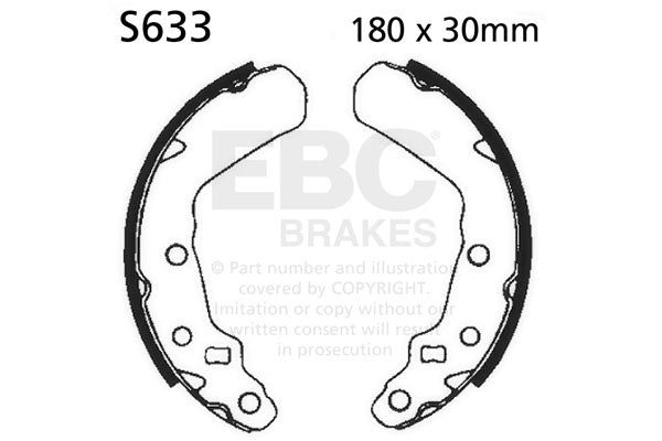 EBC - EBC Brake Shoe Set (S633)