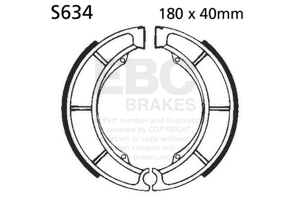 EBC - EBC Brake Shoe Set (S634)