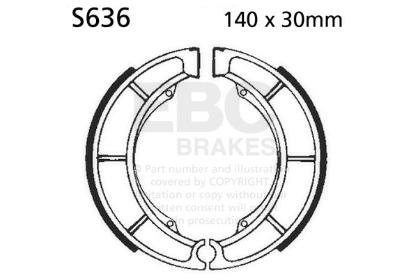 EBC - EBC Brake Shoe Set (S636)