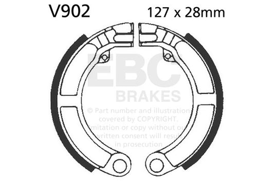 EBC - EBC Brake Shoe Set (V902)