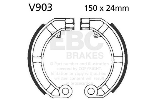 EBC - EBC Brake Shoe Set (V903)