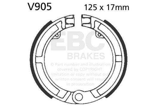 EBC - EBC Brake Shoe Set (V905)