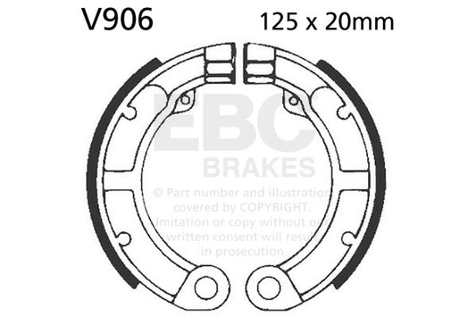 EBC - EBC Brake Shoe Set (V906)