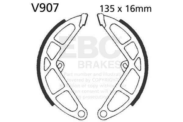 EBC - EBC Brake Shoe Set (V907)