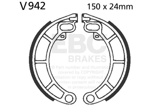 EBC - EBC Brake Shoe Set (V942)