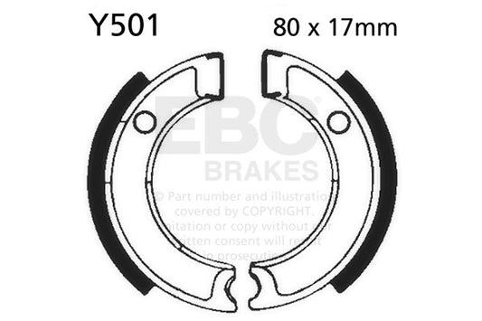 EBC - EBC Brake Shoe Set (Y501)