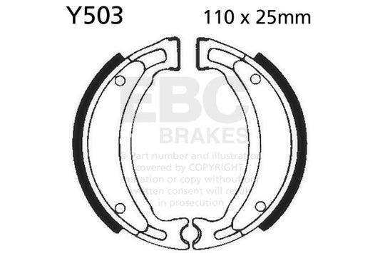 EBC - EBC Brake Shoe Set (Y503)