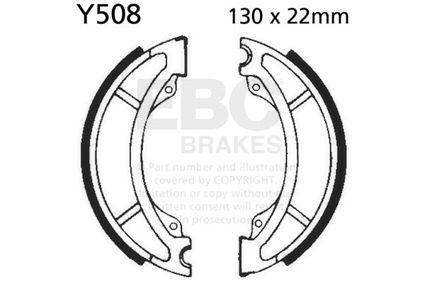 EBC - EBC Brake Shoe Set (Y508)