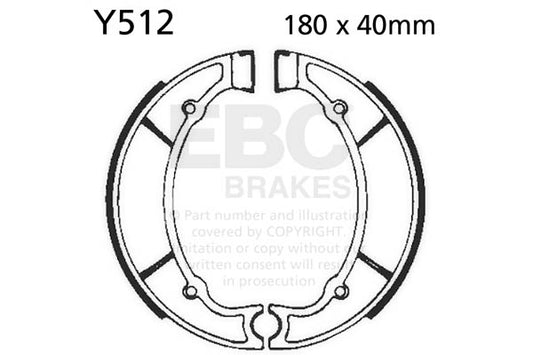 EBC - EBC Brake Shoe Set (Y512)