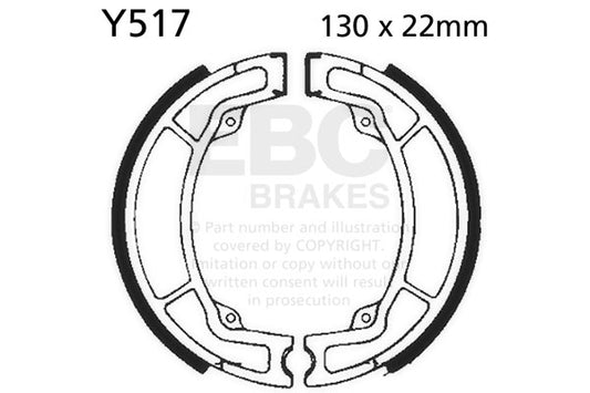 EBC - EBC Brake Shoe Set (Y517)