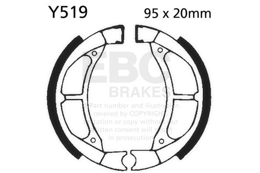 EBC - EBC Brake Shoe Set (Y519)