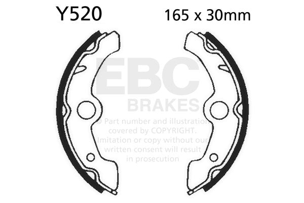 EBC - EBC Brake Shoe Set (Y520)